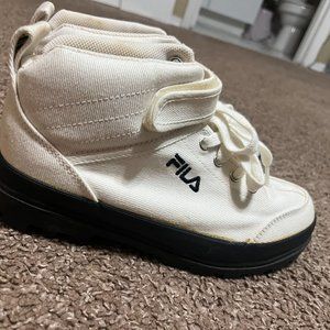 White High-top Filas